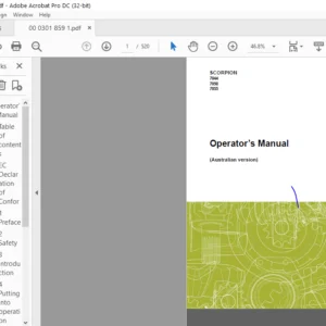 Claas SCORPION 7044 7050 7055 (Australian version) Operator’s Manual - PDF DOWNLOAD