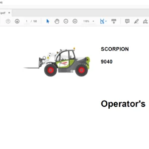 Claas SCORPION 9040 Operator's Manual - PDF DOWNLOAD