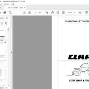 Claas Targo k Series Instrukcja obsługi - PDF DOWNLOAD (Polish)