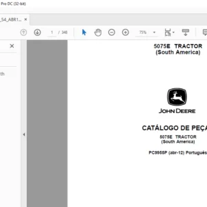 John Deere 5075E TRACTOR CATÁLOGO DE PEÇAS - PDF DOWNLOAD (Português)