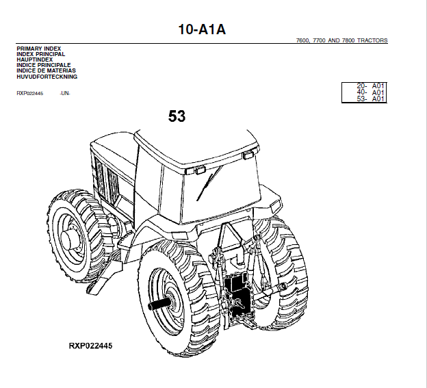 John Deere 7600 7700 & 7800 TRACTORS PARTS MANUAL - PDF DOWNLOAD -  HeyDownloads - Manual Downloads