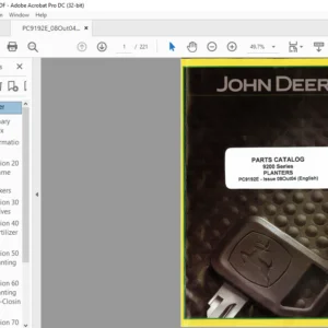 John Deere 9200 Series Planters Parts Catalog Manual - PDF DOWNLOAD