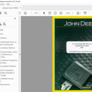 John Deere AEROPORTUÁRIO 5600 CATALOGO DE PEÇAS - PDF DOWNLOAD (Portuguese)