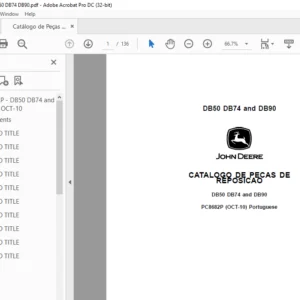 John Deere PLANTADEIRAS 600 CATALOGO DE PECAS - PDF DOWNLOAD (Portuguese)