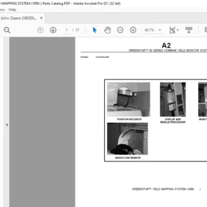 John Deere GREENSTAR YIELD MAPPING SYSTEM Parts Catalog Manual - PDF DOWNLOAD