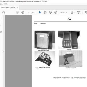 John Deere GREENSTAR™ YIELD MAPPING AND MONITORING SYSTEM Parts Manual - PDF DOWNLOAD