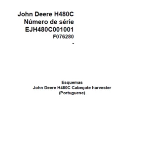 John Deere Harvester Head H480C F076280 Diagram Portuguese PDF