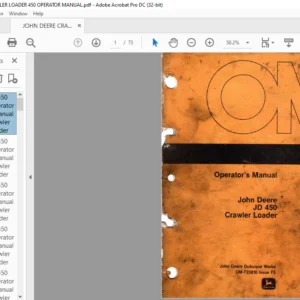 John Deere JD 450 Crawler Loader Operator's Manual - PDF DOWNLOAD