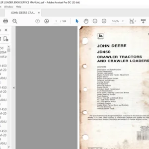 John Deere JD450 Crawler Tractors & Crawler Loaders Service Manual - PDF DOWNLOAD