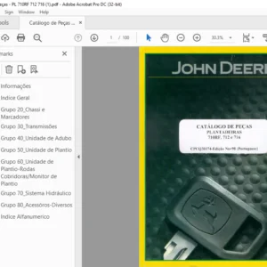 John Deere PLANTADEIRAS 710RF 712 e 716 CATÁLOGO DE PEÇAS - PDF DOWNLOAD(Portuguese)