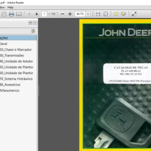 John Deere PLATADEIRAS 907 909 911 E 913 CATÁLOGO DE PEÇAS - PDF DOWNLOAD (Portuguese)
