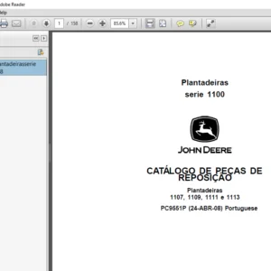 John Deere Plantadeiras serie 1100 CATÁLOGO DE PEÇAS DE REPOSIÇÃO - PDF DOWNLOAD (Portuguese)