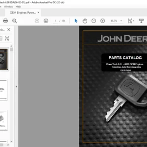 John Deere PowerTech 6.8 L - 6068 OEM Engines PARTS CATALOG MANUAL - PDF DOWNLOAD
