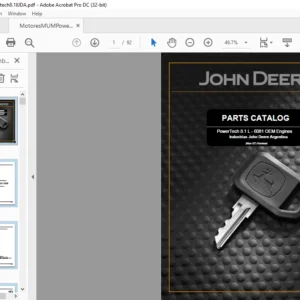 John Deere PowerTech 8.1 L - 6081 OEM Engines Parts Catalog Manual - PDF DOWNLOAD