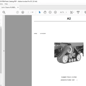 John Deere RUBBER TRACK SYSTEM Parts Catalog Manual - PDF DOWNLOAD