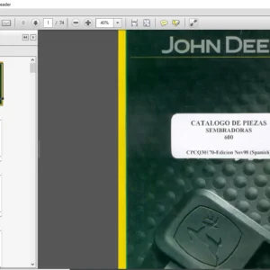 John Deere SEMBRADORAS 600 CATALOGO DE PIEZAS - PDF DOWNLOAD (Spanish)