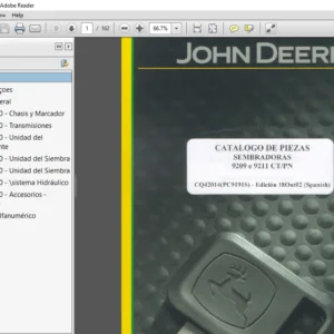 John Deere SEMBRADORAS 9209 e 9211 CT PN CATALOGO DE PIEZAS - PDF DOWNLOAD (Spanish)