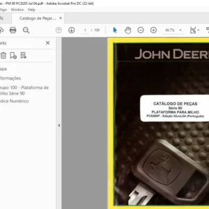 John Deere Série 90 PLATAFORMA PARA MILHO CATÁLOGO DE PEÇAS - PDF DOWNLOAD (Português)
