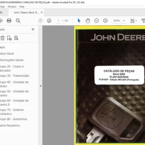 John Deere Série 9200 PLANTADEIRAS CATÁLOGO DE PEÇAS - PDF DOWNLOAD (Português)