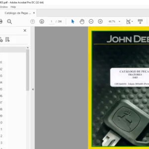 John Deere TRATORES 5403 CATÁLOGO DE PEÇAS - PDF DOWNLOAD (Portuguese)