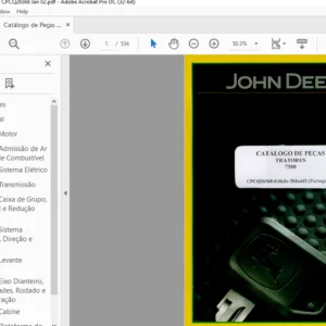 John Deere TRATORES 7500 CATÁLOGO DE PEÇAS - PDF DOWNLOAD (Portuguese)