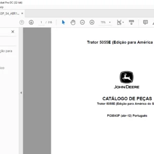 John Deere Trator 5055E CATÁLOGO DE PEÇAS - PDF DOWNLOAD (Português)