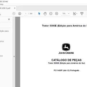 CATÁLOGO DE PEÇAS John Deere Trator 5090E PDF Download (Português)