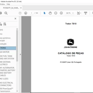 John Deere Trator 7810 CATÁLOGO DE PEÇAS - PDF DOWNLOAD (Português)