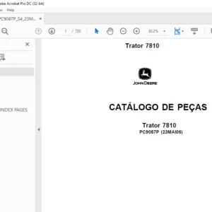 John Deere Trator 7810 CATÁLOGO DE PEÇAS - PDF DOWNLOAD (Portuguese)