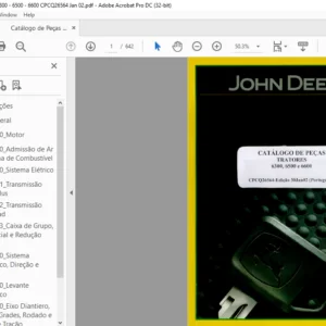 John Deere Tratores 6300 6500 e 6600 CATÁLOGO DE PEÇAS - PDF DOWNLOAD (Portuguese)
