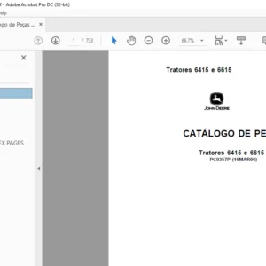 John Deere Tratores 6415 e 6615 CATÁLOGO DE PEÇAS - PDF DOWNLOAD (Portuguese)