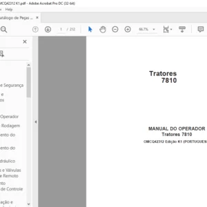 John Deere Tratores 7810 MANUAL DO OPERADOR - PDF DOWNLOAD (Portuguese)