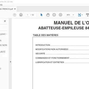 TIGERCAT 845B ABATTEUSE-EMPILEUSE MANUEL DE L'OPÉRATEUR - PDF DOWNLOAD (French)