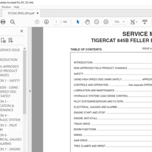 TIGERCAT 845B FELLER BUNCHER SERVICE MANUAL - PDF DOWNLOAD