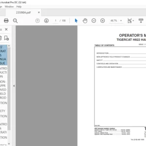 TIGERCAT H822 HARVESTER OPERATOR'S MANUAL - PDF DOWNLOAD