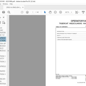 TIGERCAT H822C LH830C HARVESTER OPERATOR'S MANUAL - PDF DOWNLOAD