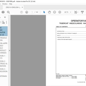 TIGERCAT H822C LH830C HARVESTER Operator's Manual - PDF DOWNLOAD