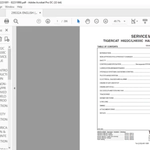 TIGERCAT H822C LH830C HARVESTER Service Manual - PDF DOWNLOAD