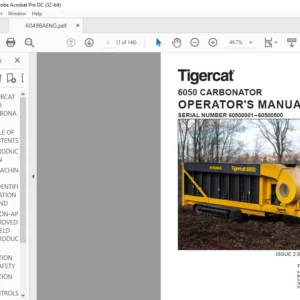 Tigercat 6050 CARBONATOR OPERATOR'S MANUAL - PDF DOWNLOAD