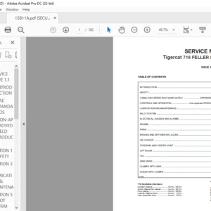 Tigercat 718 FELLER BUNCHER Service Manual - PDF DOWNLOAD
