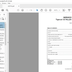 Tigercat 720 FELLER BUNCHER Service Manual - PDF DOWNLOAD