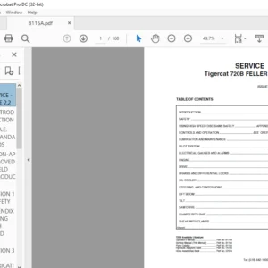Tigercat 720B FELLER BUNCHER Service Manual - PDF DOWNLOAD