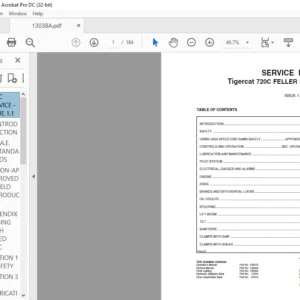 Tigercat 720C FELLER BUNCHER Service Manual - PDF DOWNLOAD