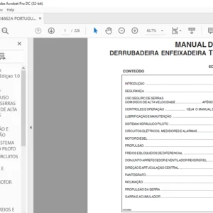 Tigercat 720D DERRUBADEIRA ENFEIXADEIRA MANUAL DE SERVIÇO - PDF DOWNLOAD (Portuguese)