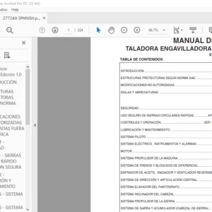 Tigercat 720D TALADORA ENGAVILLADORA MANUAL DE SERVICIO - PDF DOWNLOAD (SPANISH)