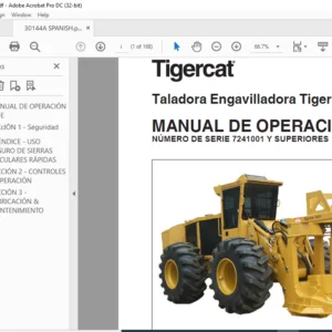 Tigercat 724E Taladora Engavilladora MANUAL DE OPERACIÓN - PDF DOWNLOAD