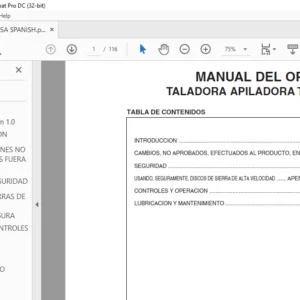 Tigercat 822 TALADORA APILADORA MANUAL DEL OPERADOR - PDF DOWNLOAD (Spanish)
