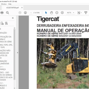 Tigercat DERRUBADEIRA ENFEIXADEIRA 845D L845D MANUAL DE OPERAÇÃO - PDF DOWNLOAD (Portuguese)