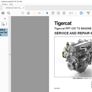 Tigercat FPT C87 T2 ENGINE Service & Repair Manual - PDF DOWNLOAD