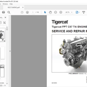 Tigercat FPT C87 T4i ENGINE Service & Repair Manual - PDF DOWNLOAD